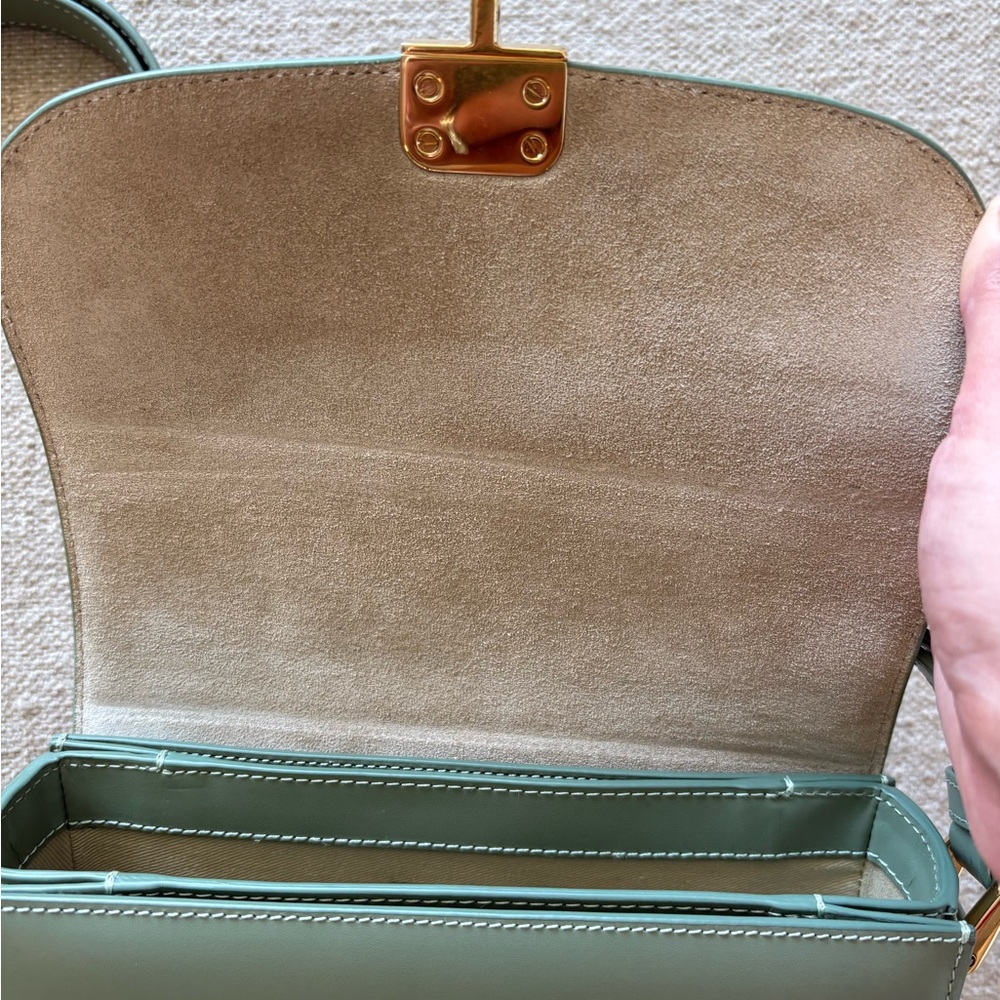 A.P.C. Sac Grace Small Crossbody Bag in Almond Green - Picture 6 of 7